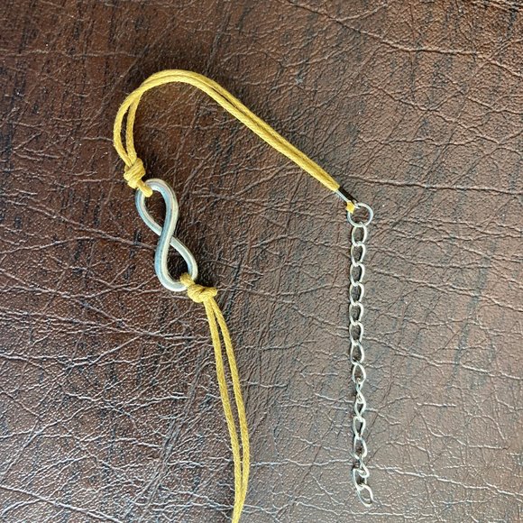 NWT - Double-stranded bracelet w/silver-tone infinity sign & ext. chain - Picture 3 of 12